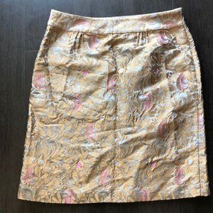 Elevenses Anthropologie brocade skirt